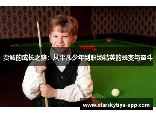 贾诚的成长之路：从平凡少年到职场精英的蜕变与奋斗